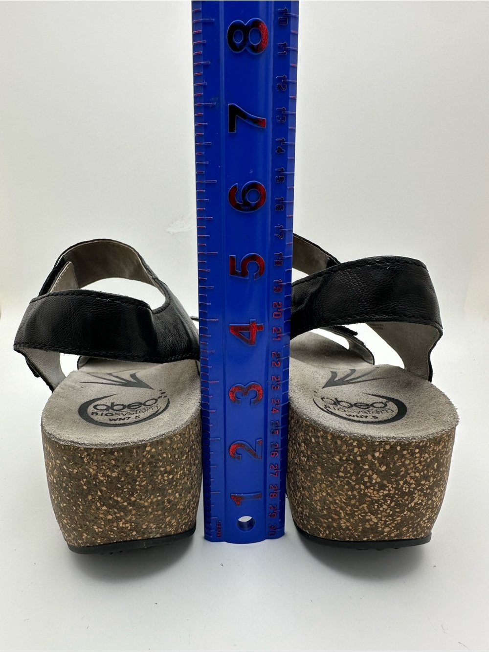Abeo Una womens brown Black wedge sandal size 7.5 with B.I.O system; Orthopedic - Picture 8 of 14